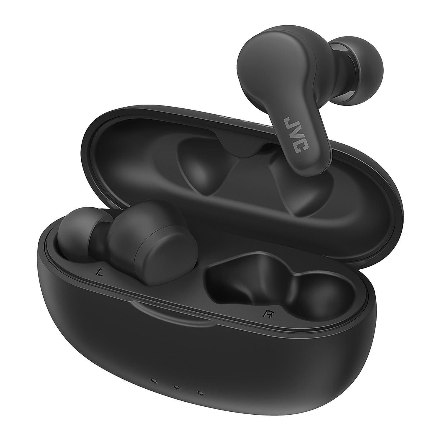 JVC Gumy Wireless Earbuds, Bluetooth, Black (JVCHAA7T2B)