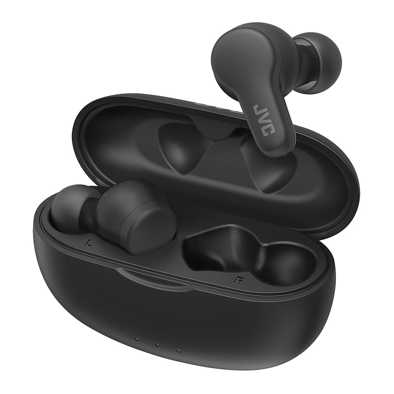 JVC Gumy Wireless Earbuds, Bluetooth, Black (JVCHAA7T2B)