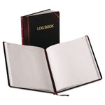 Log Book, List-Management Format with Medium/College Ruling, Black/Red Cover, (150) 10.13 x 7.78 Sheets