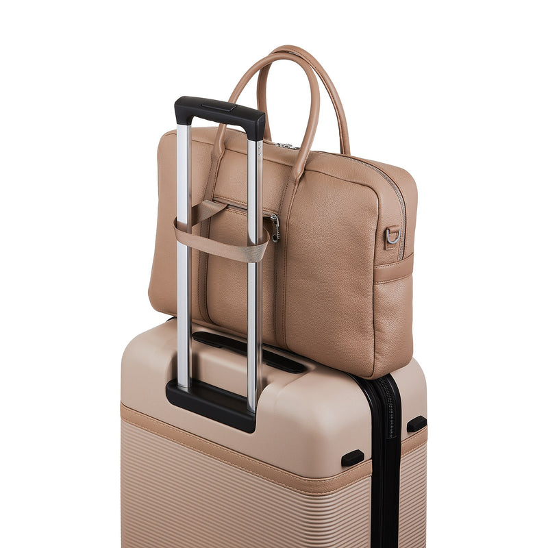 Bugatti Pure Briefcase, Laptop Compatible, Taupe (EXB2529BU-TAUPE)
