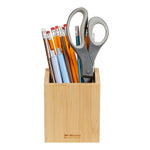 Mind Reader Wood Pen Cup Holder, Brown (BMPEN-BRN)