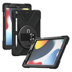 CODi Rugged Polycarbonate/Silicone Case for 10.2" iPad Gen 7/8/9, Black (C30705065)