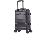 DUKAP Sense 20" Hardside Suitcase, 4-Wheeled Spinner, TSA Checkpoint Friendly, Black (DKSEN00S-BLK)