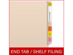 Medical Arts Press Classification Folder, Letter Size, Manila, 50/Box (S-01123-24)