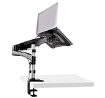 StarTech Adjustable Desk Mount Laptop Arm for 34" Monitor, Black/Silver (ARMUNONB1)