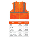 Ergodyne GloWear 8215BA High Visibility Sleeveless Safety Vest, ANSI Class R2, Orange, S/M (21063)