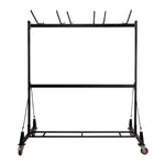AdirOffice Steel Dolly Chair & Table Combo Cart, Black (690-01)