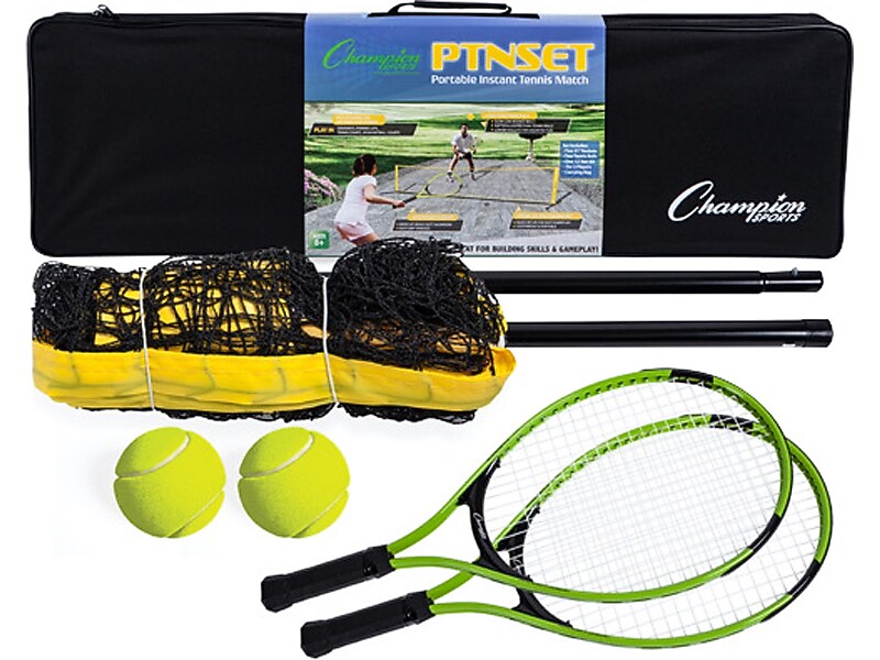 Champion Sports Tennis Net Set, Multicolor (PTNSET)