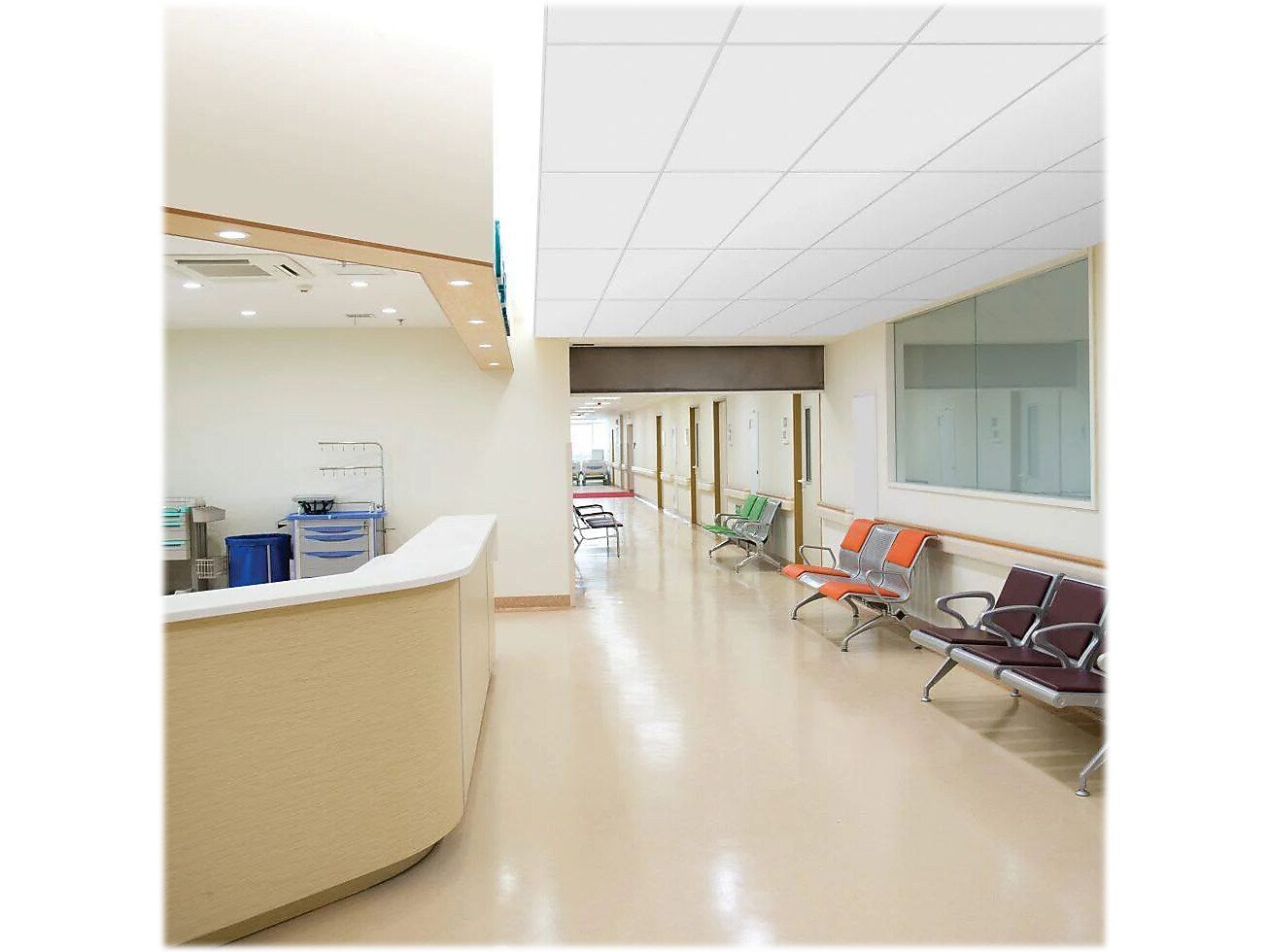 Armstrong CALLA Health Zone Square Edge Ceiling Tile 9/16, 24" x 48", White, 6/Carton (BP2235)