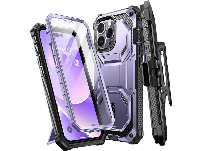 i-Blason Armorbox Metallic Purple Rugged Case for iPhone 14 Pro Max (iPhone2022Pro-6.7-Armorbox-SP-Mauve)