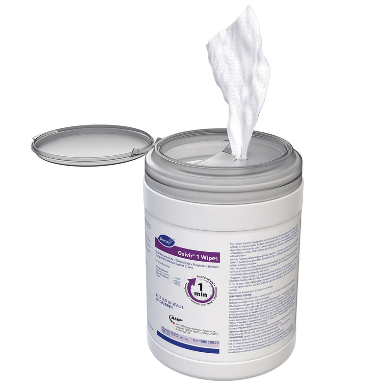 Diversey Oxivir 1 Disinfecting Wipes, 160 Wipes/Container, 12/Carton (100850923)