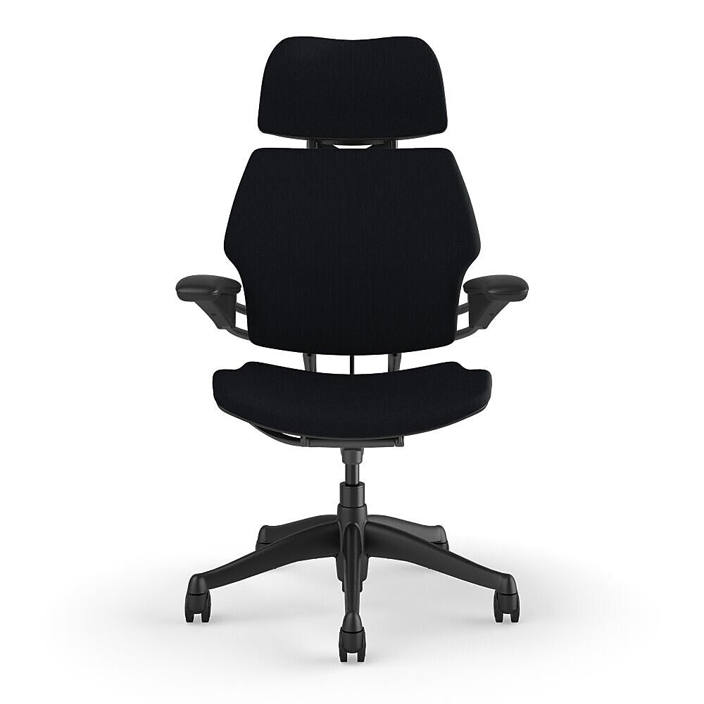 Humanscale Freedom Headrest Ergonomic Fabric Swivel Task Chair, Black (F211GCF10XFSHNSC)
