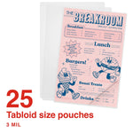 Staples Thermal Laminating Pouches, Menu Size, 3 Mil, 25/Pack (5201102/5201104)