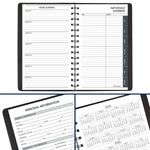 2026 AT-A-GLANCE 5" x 8" Daily Appointment Book Planner, Faux Leather Cover, Black (70-800-05-26)