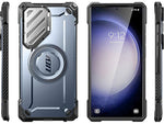 SUPCASE Unicorn Beetle MAG XT MagSafe Bumper Case for Samsung Galaxy S24 Ultra, Shock Absorbing, Metallic Blue (GXYS24U5GMXTTT)