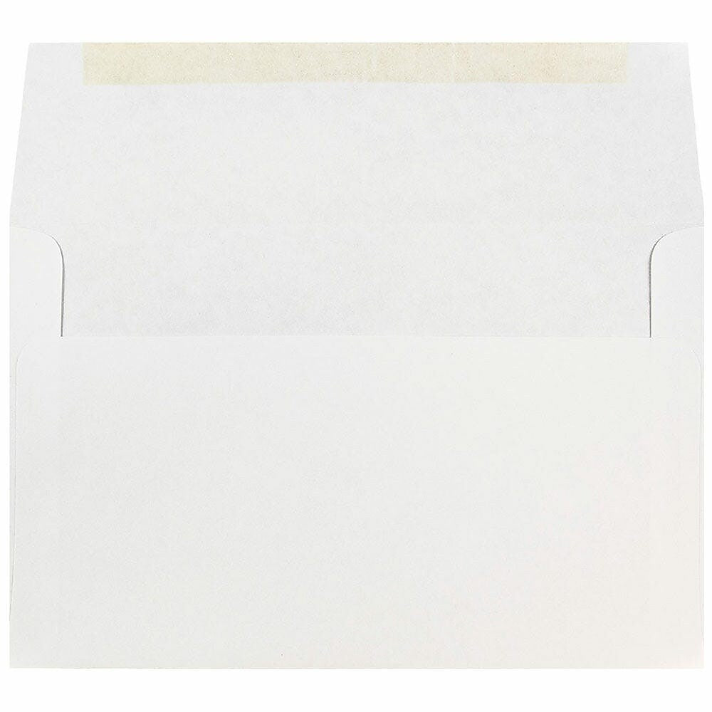 JAM Paper A10 Booklet Envelope 6" x 9 1/2", Bright White, 50/Pack (12039-50)