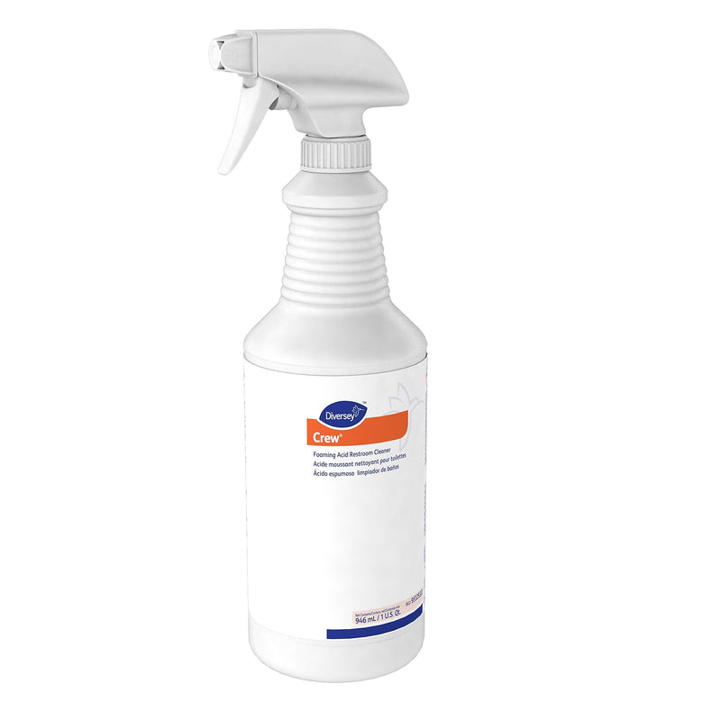 Diversey® Crew® Foaming Acid Restroom Cleaner, Fresh Scent, 32 Oz Spray Bottle, 1/EA