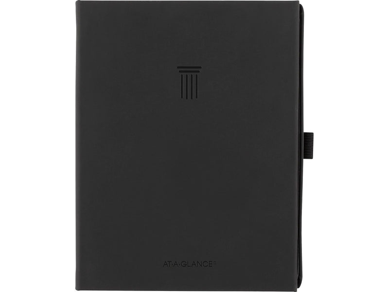 AT-A-GLANCE Foundation 5.5" x 8.5" Weekly & Monthly Planner, Faux Leather Cover, Black (FD-200-05)