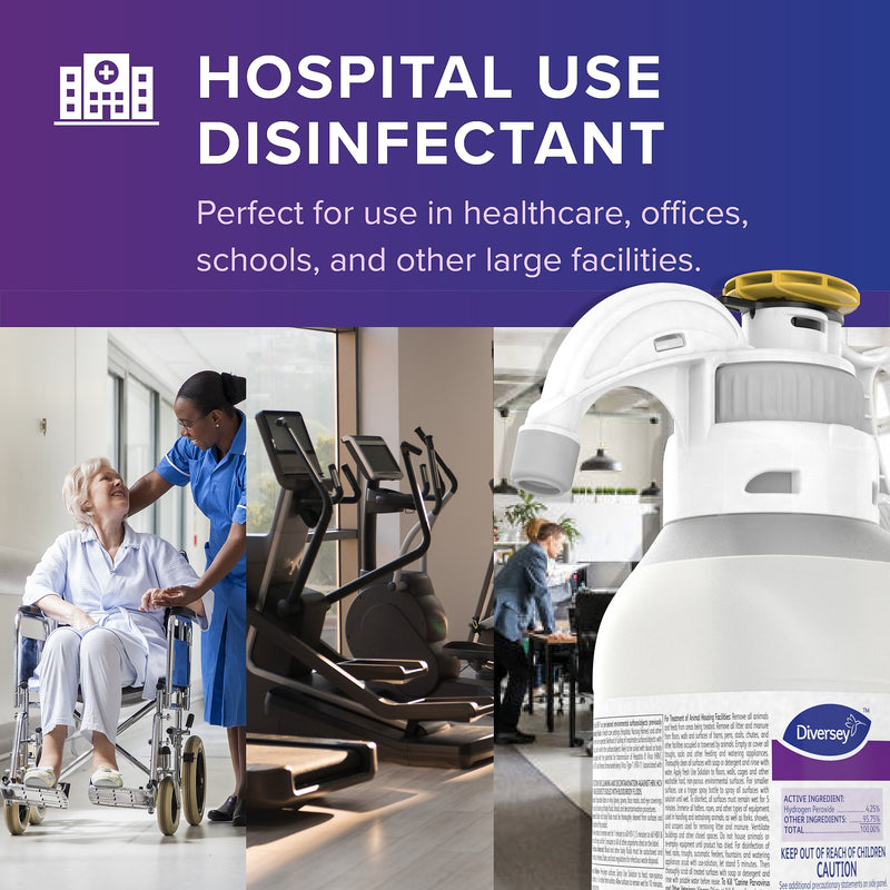 Oxivir Five 16 Disinfectant for Diversey SmartDose, 47.3 oz., 2/Carton (5019296)