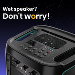 HIsense Party Rocker One 300W Portable Bluetooth Speaker, Black (HP100)