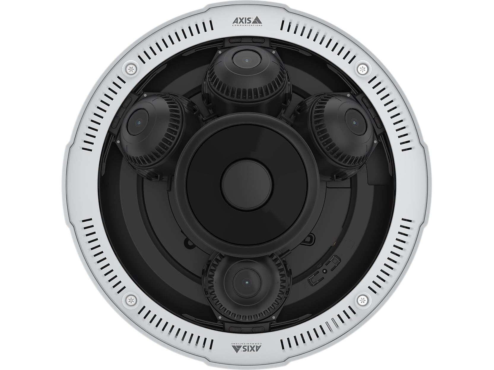 Axis Communications P3735-PLE Panoramic Outdoor Wired Security Camera, Black/White (02633-001)