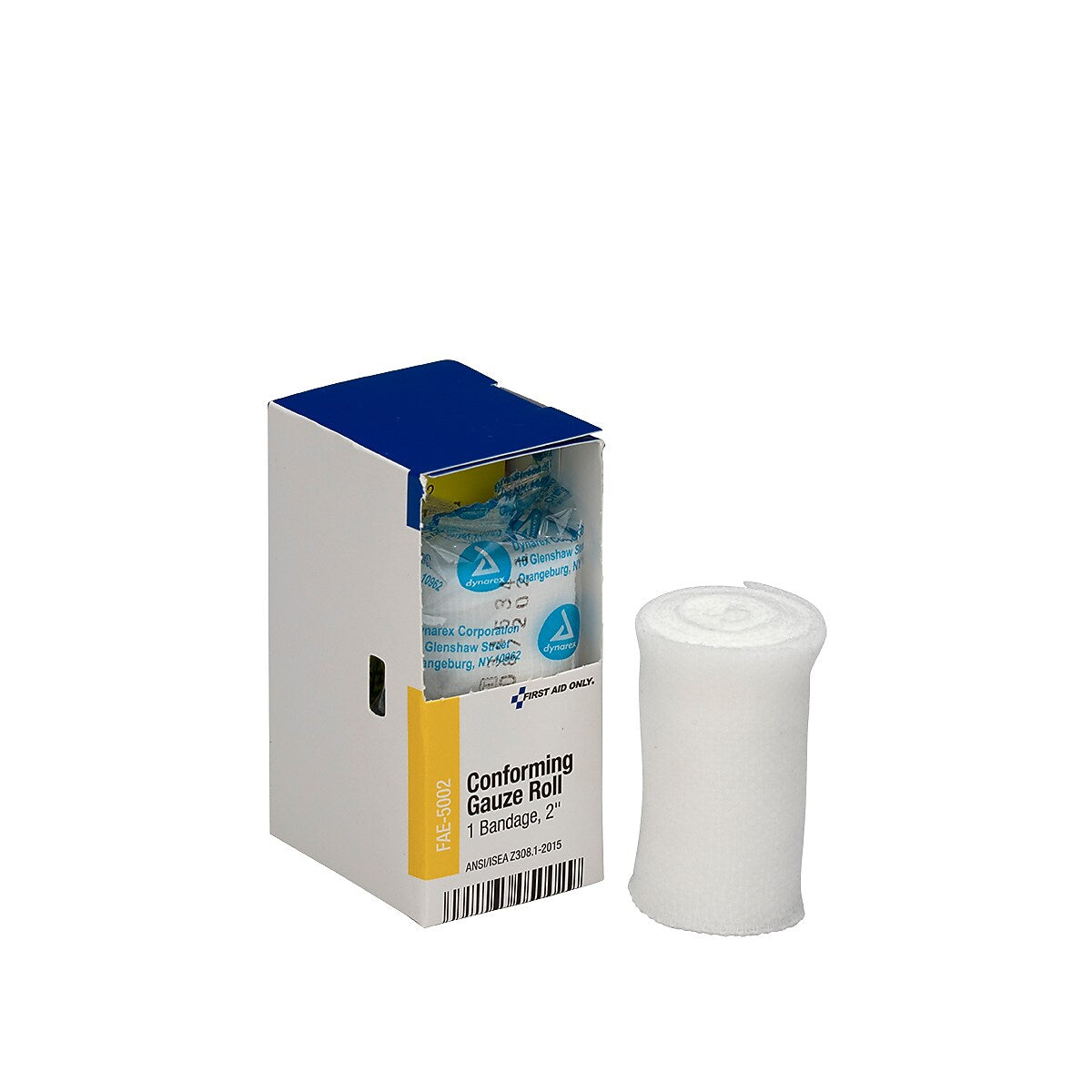 SmartCompliance First Aid Only Conforming Gauze Roll, 1-Ply, 2" x 4 Yards, 24/Carton (FAE-5002-CT)