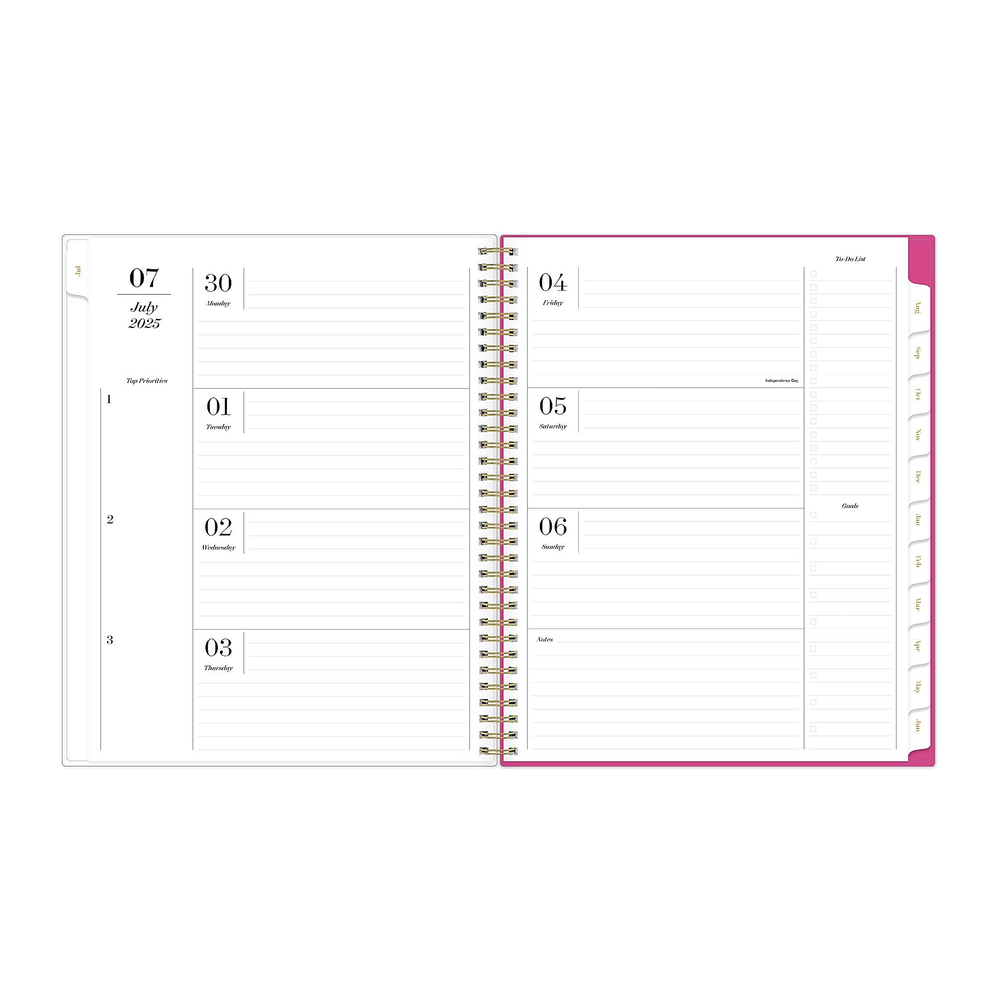 2025-2026 Blue Sky Sincerely Jules Helenora 8.5" x 11" Academic Weekly & Monthly Planner, Plastic Cover, Multicolored