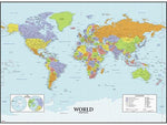 RoomMates Map of the World Contemporary Wall Decal, Geography (RMK4285GM)
