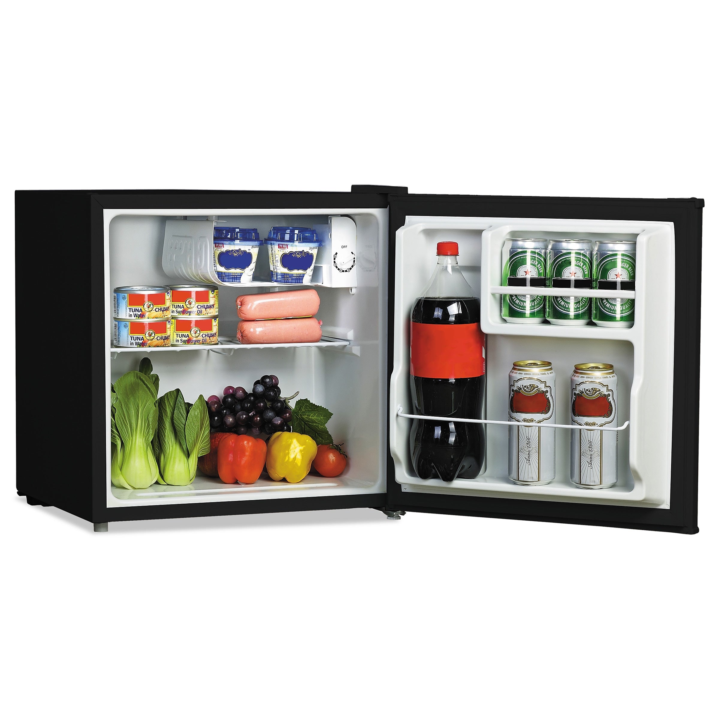 Alera 1.6 Cu. Ft. Refrigerator With Chiller Compartment, Black (ALERF616B)