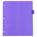 JAM Paper Poly Dividers, 8-Tab, Assorted Colors, 6 Packs (375032922A)