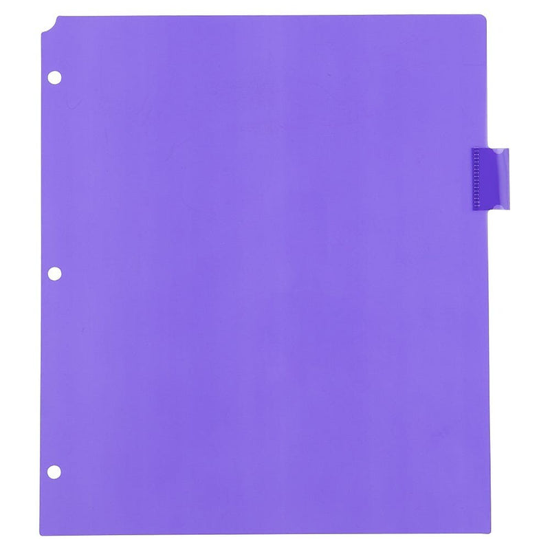 JAM Paper Poly Dividers, 8-Tab, Assorted Colors, 6 Packs (375032922A)