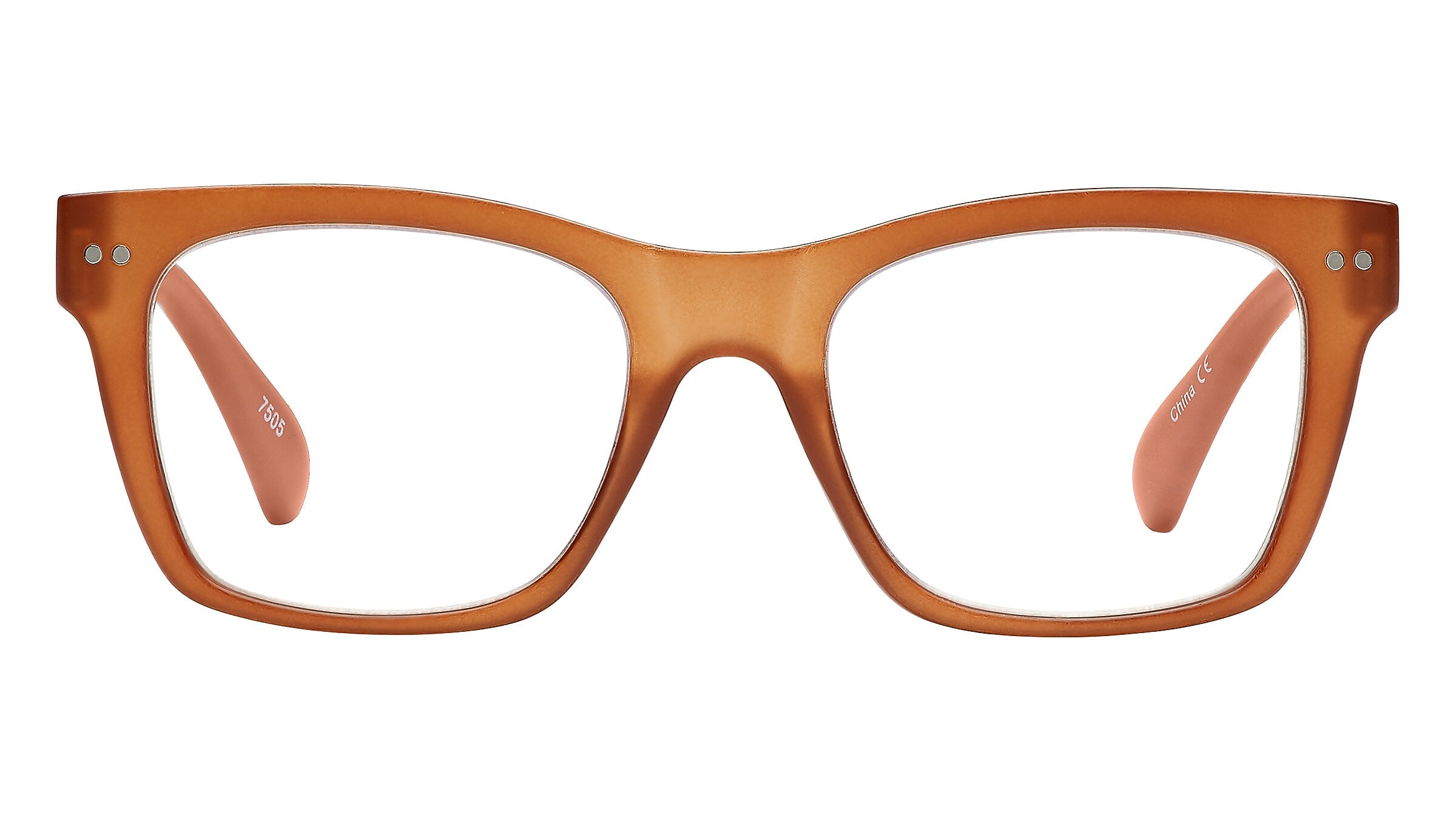 SAV VK Couture Blue Light +2.50 Reading Glasses, Matte Brown (EVKB13)