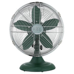 Good Housekeeping 12" Oscillating Desk Fan, 3-Speed, Evergreen (92617)