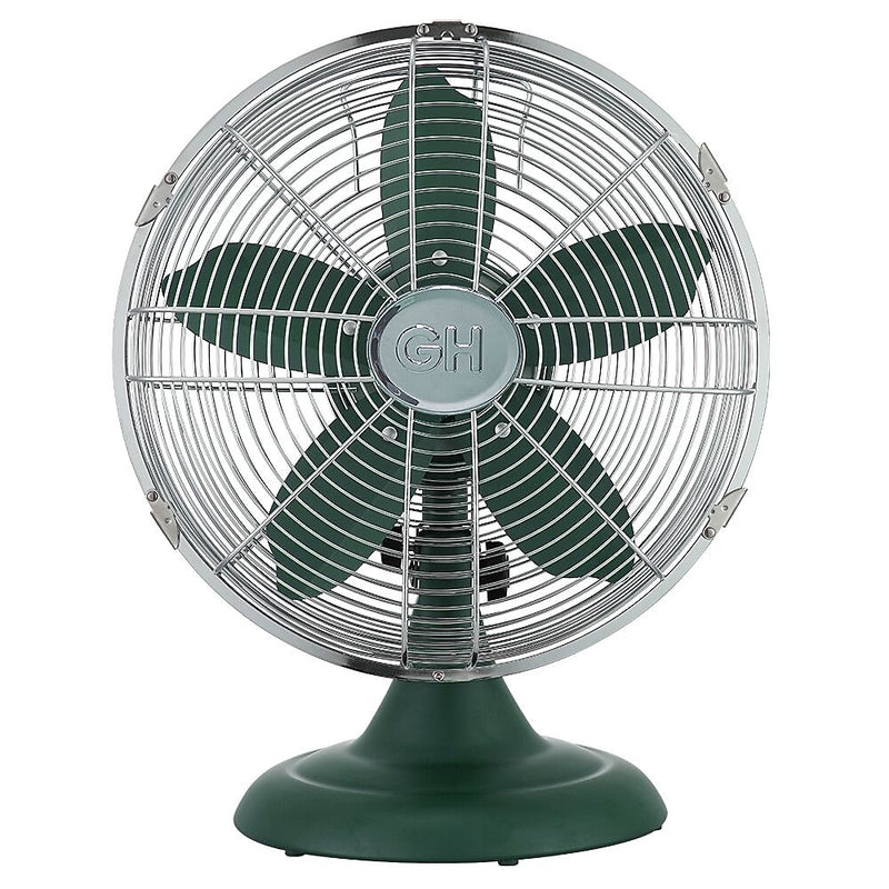 Good Housekeeping 12" Oscillating Desk Fan, 3-Speed, Evergreen (92617)
