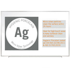 Ghent Magnetic Hygienic Porcelain Dry-Erase Whiteboard, Aluminum Frame, 4'H x 7' 4"W (M4-47-4)
