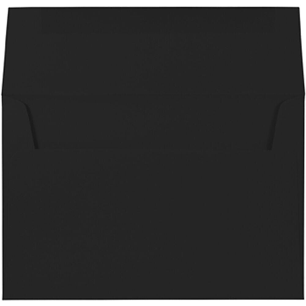 JAM Paper A8 Booklet Envelope 5 1/2" x 8 1/8", Black, 50/Pack (236823596i)