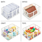 mDesign Steel Organizer, Matte White (25931)