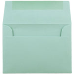 JAM Paper A2 Invitation Envelope 4 3/8" x 5 3/4", Aqua Blue, 100/Pack (1523981d)