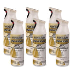 Rust-Oleum Universal Premium Metallic Spray Paint, Metallic Capiz, 11 oz., 6/Carton (371597)