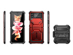 i-Blason Armorbox Metallic Red Rugged Case for Samsung Galaxy Z Flip4 (Galaxy2022-ZFlip4-5G-Armorbox-Ruddy)
