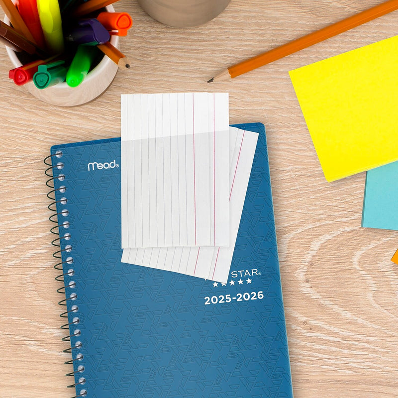 2025-2026 Five Star Customizable 5.5" x 8.5" Academic Year Weekly & Monthly Planner, Plastic Cover, Assorted Colors