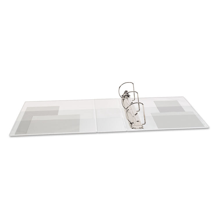 Touchguard Protection Heavy-Duty View Binders With Slant Rings, 3 Rings, 4" Capacity, 11 X 8.5, White