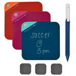 Boogie Board VersaNotes Starter Pack Reusable Notes, Tricolor, 3/Pack (VN10M60001)