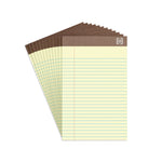 TRU RED™ Notepad, 5" x 8", Narrow Ruled, Canary, 50 Sheets/Pad, Dozen (TR59932/TR58180)