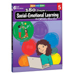 Shell Education 180 Days Social-Emotional Learning, Writing, & Spelling Grade 5, 3/Set (SEP147657)