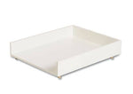 U Brands Juliet Wood Paper Tray, White/Gold (3467U00-12)