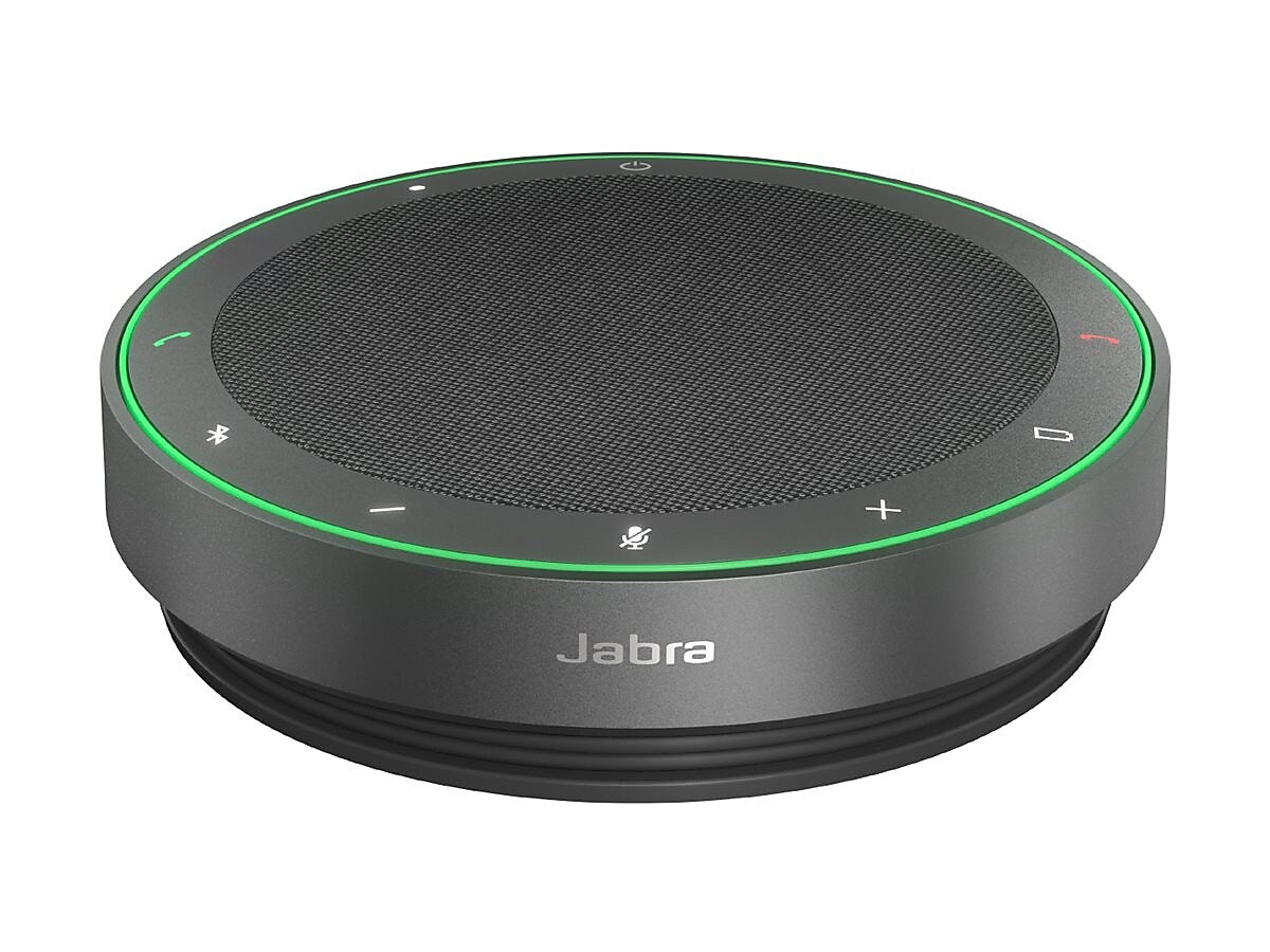Jabra Speak2 75 UC Speakerphone with Link 380 USB-C Adapter, 2025 Edition, Certified for Unified Communications, Black