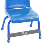 Kore Design Chair Fidget Latex Kick Bands, Grey, 10/Pack (KD-KB1006)
