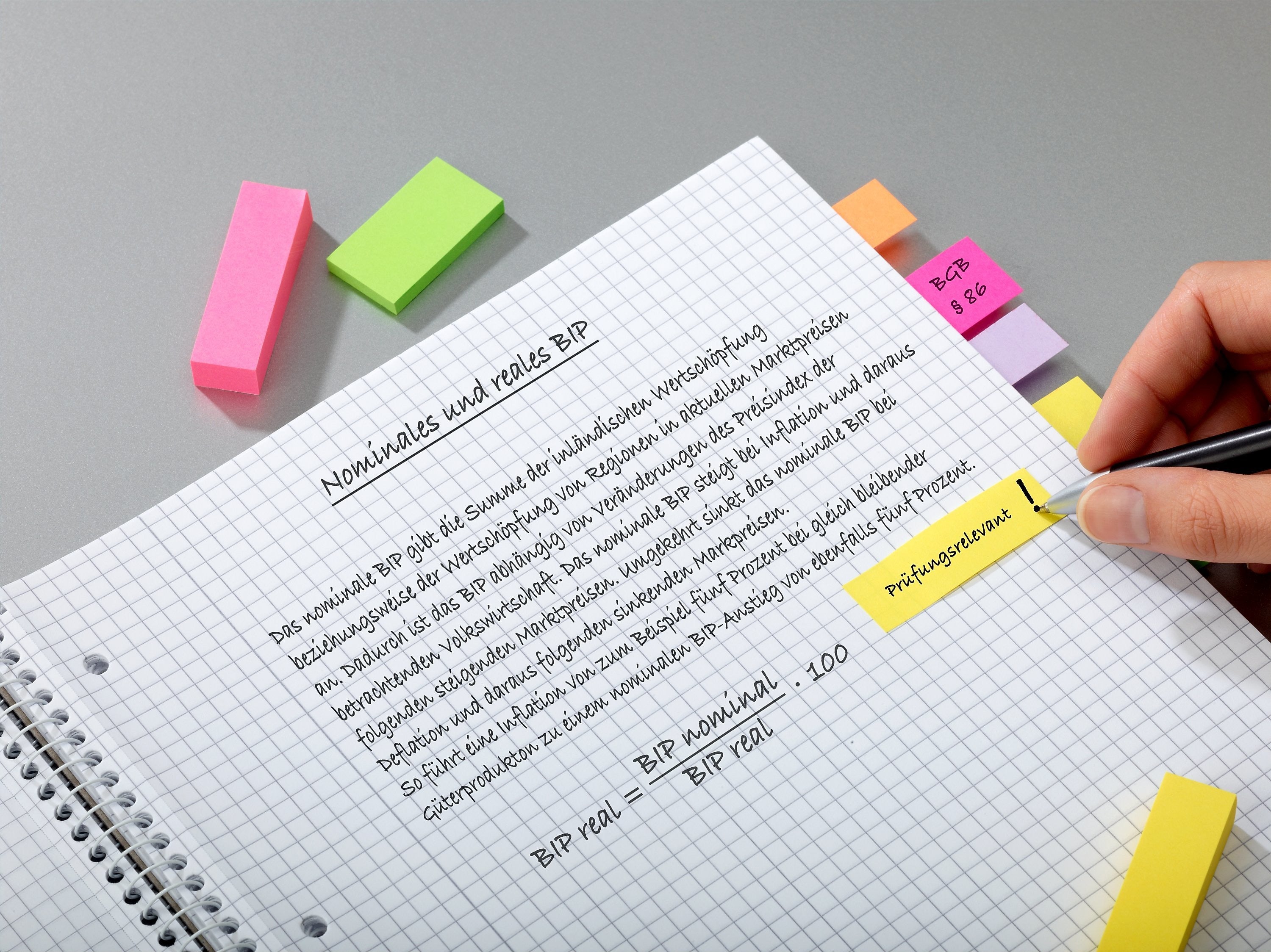 Post-it Page Marker, Assorted Colors, .5 in. x 1.7 in., 100 Sheets/Pad, 5 Pads/Pack (6705AU)