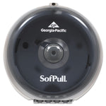 Sofpull Mini Centerpull Single-Roll Bath Tissue Dispenser, 8.75 X 7 X 9, Smoke
